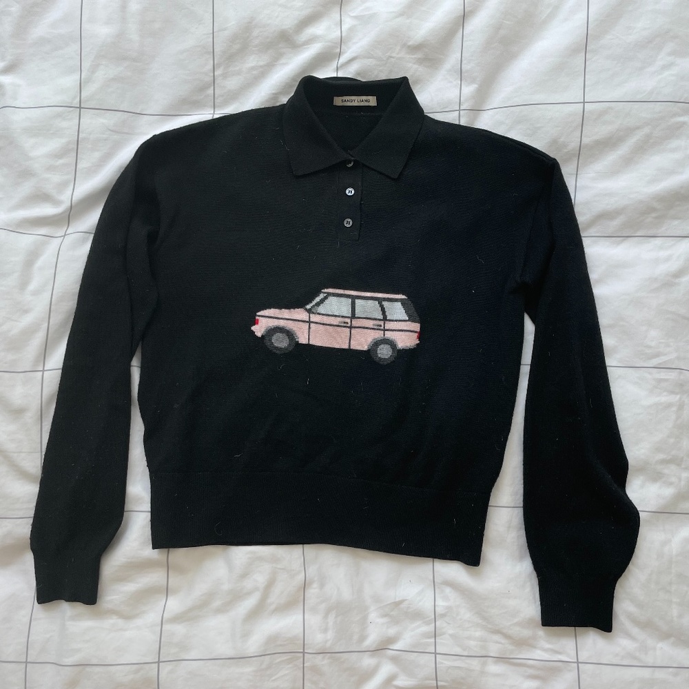 Sandy Liang Lil Tour Polo Sweater